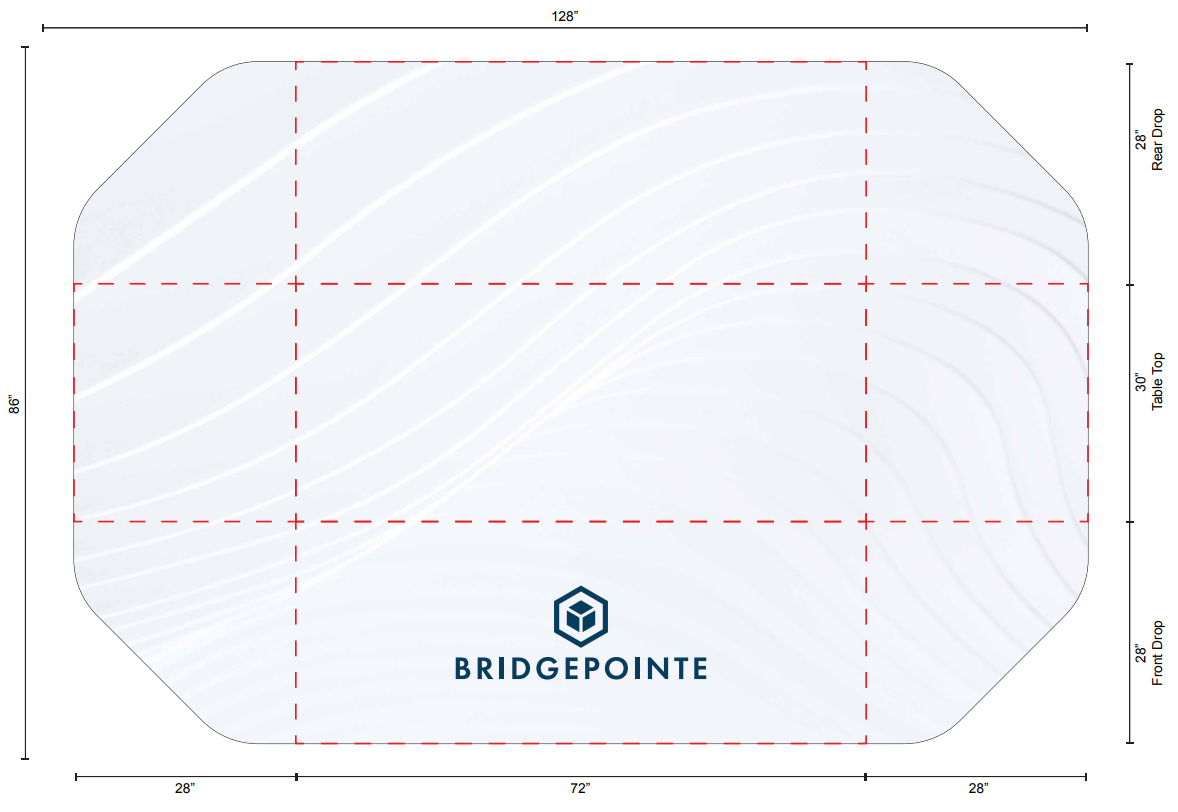 Bridgepointe Event 6FT Table Throw