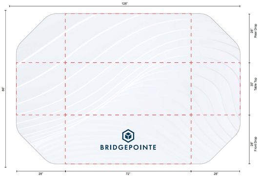 Bridgepointe Event 6FT Table Throw